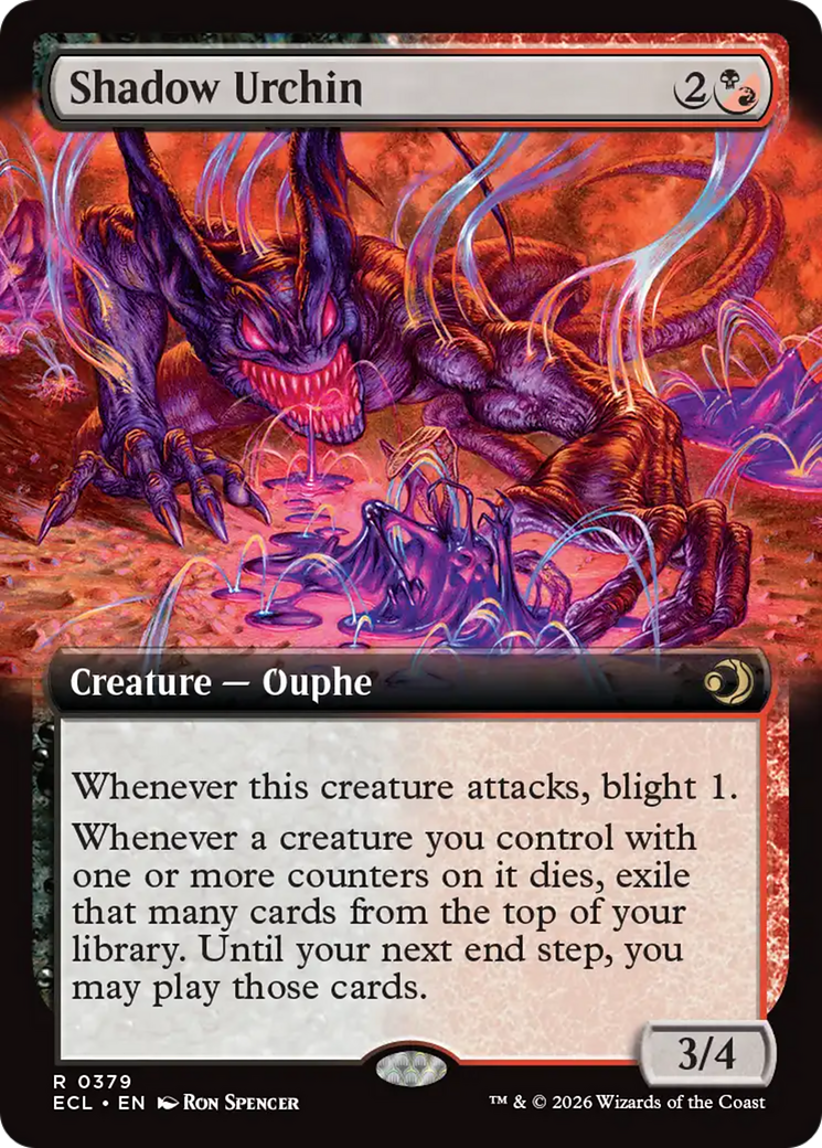 Shadow Urchin (Extended Art) [Lorwyn Eclipsed] | Exor Games Summserside