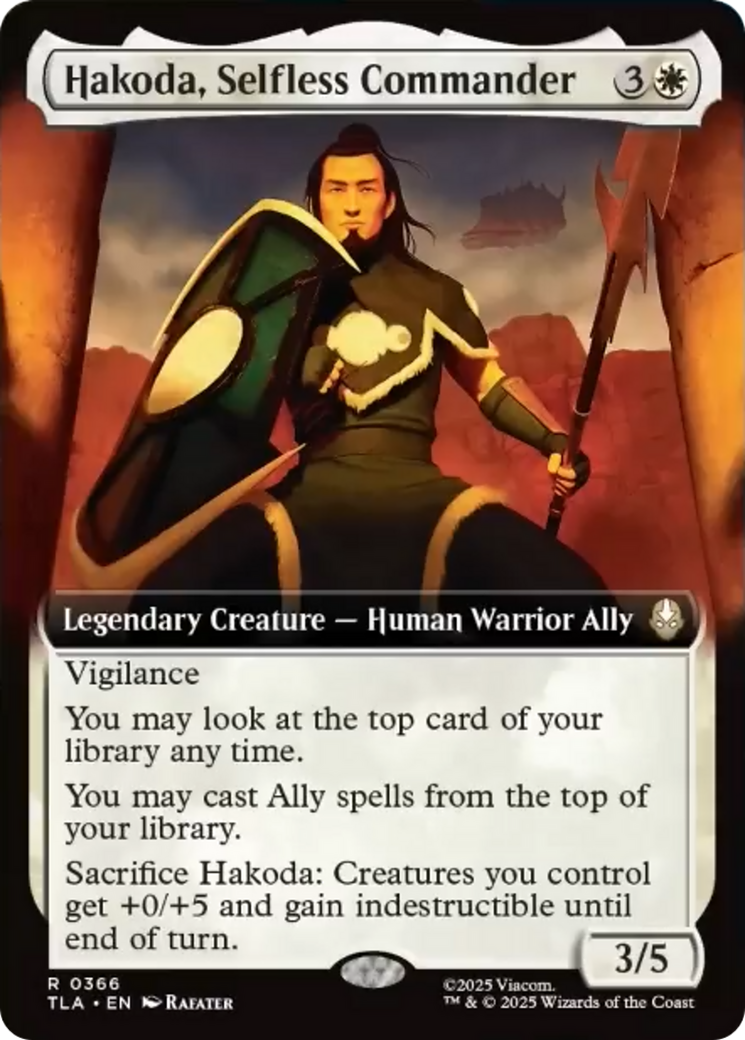 Hakoda, Selfless Commander (Extended Art) [Avatar: The Last Airbender] | Exor Games Summserside