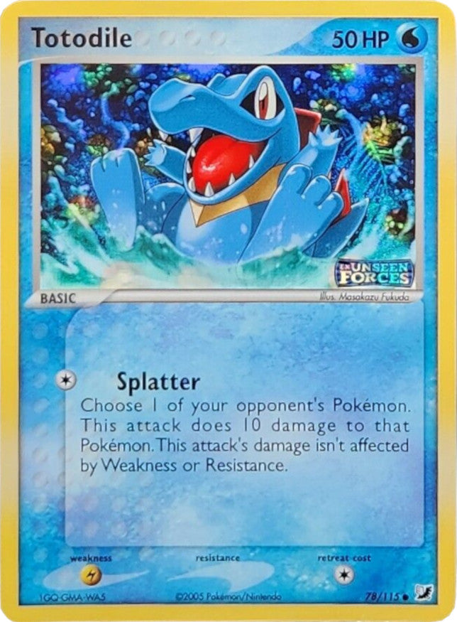 Totodile (78/115) (Stamped) [EX: Unseen Forces] | Exor Games Summserside