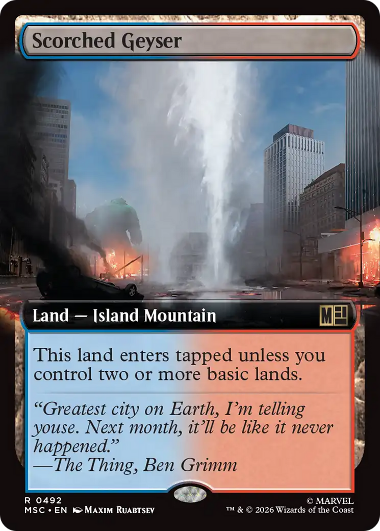 Scorched Geyser (Extended Art) [Marvel Super Heroes Commander] | Exor Games Summserside