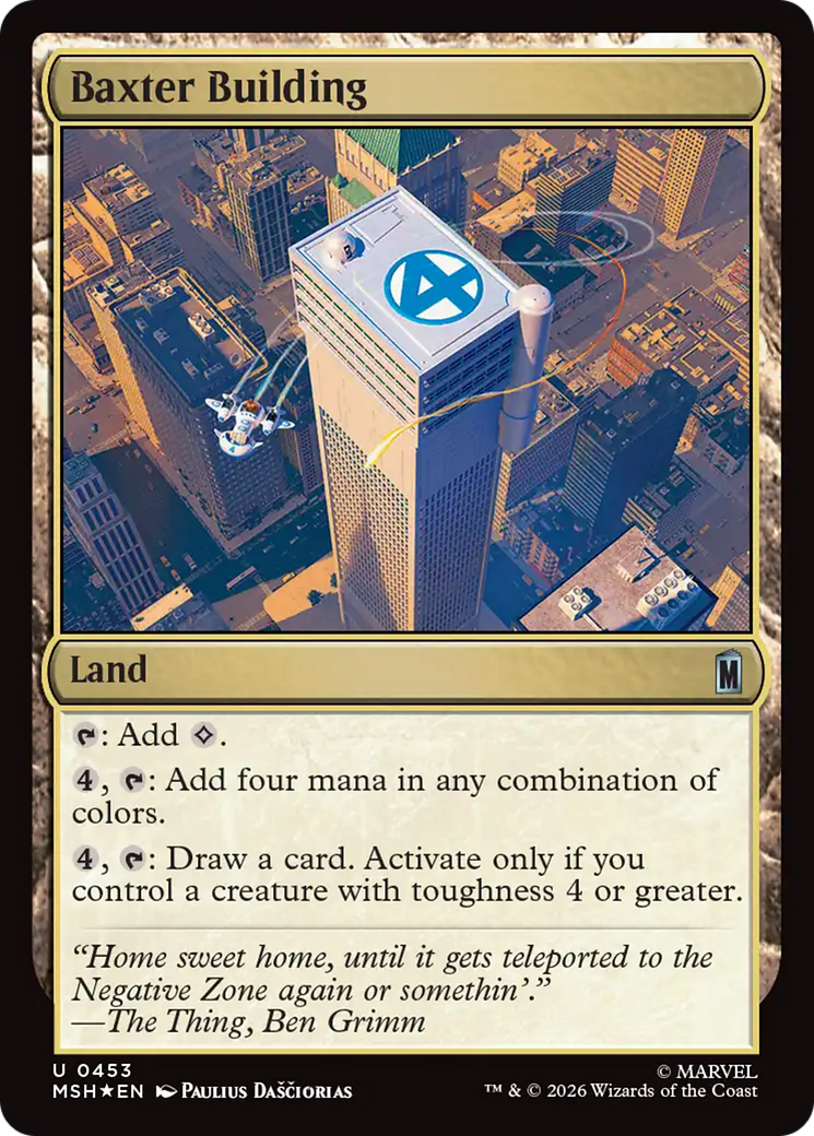 Baxter Building (Surge Foil) [Marvel Super Heroes] | Exor Games Summserside