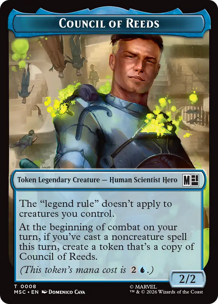 Council of Reeds (008) // Merfolk (006) Double-Sided Token [Marvel Super Heroes Commander Tokens] | Exor Games Summserside
