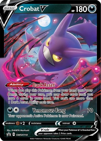 Crobat V (SWSH110) [Sword & Shield: Black Star Promos] | Exor Games Summserside