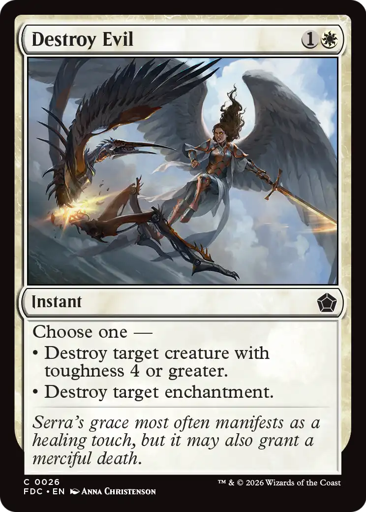 Destroy Evil [Foundations Commander] | Exor Games Summserside