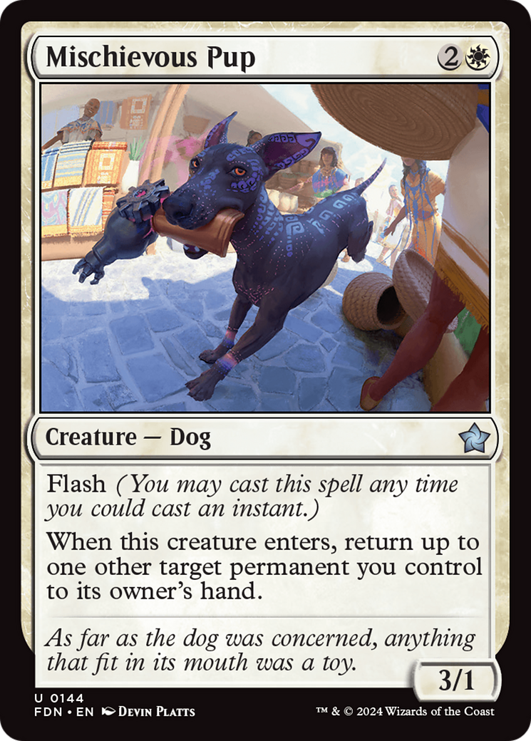 Mischievous Pup [Foundations] | Exor Games Summserside