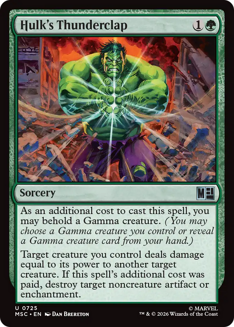Hulk's Thunderclap [Marvel Super Heroes Commander] | Exor Games Summserside