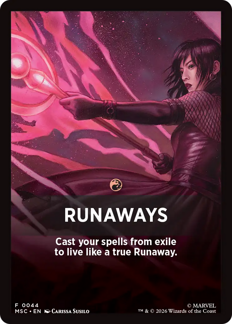 Runaways Theme Card [Marvel Super Heroes Commander] | Exor Games Summserside