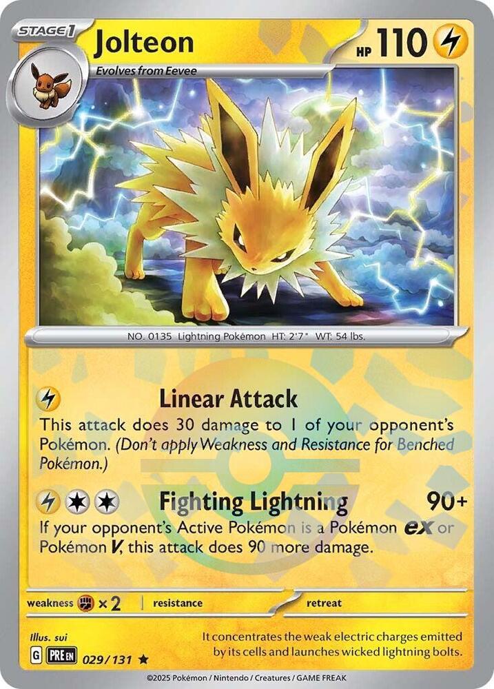 Jolteon (029/131) (Poke Ball Pattern) [Scarlet & Violet: Prismatic Evolutions] | Exor Games Summserside