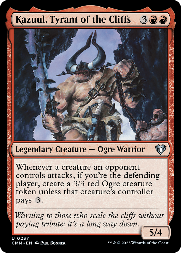 Kazuul, Tyrant of the Cliffs [Commander Masters] | Exor Games Summserside