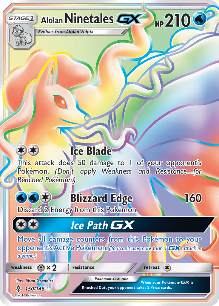 Alolan Ninetales GX (150/145) [Sun & Moon: Guardians Rising] | Exor Games Summserside