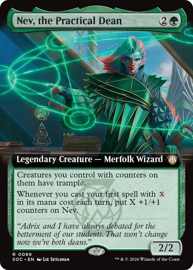 Nev, the Practical Dean (Extended Art) [Secrets of Strixhaven Commander] | Exor Games Summserside