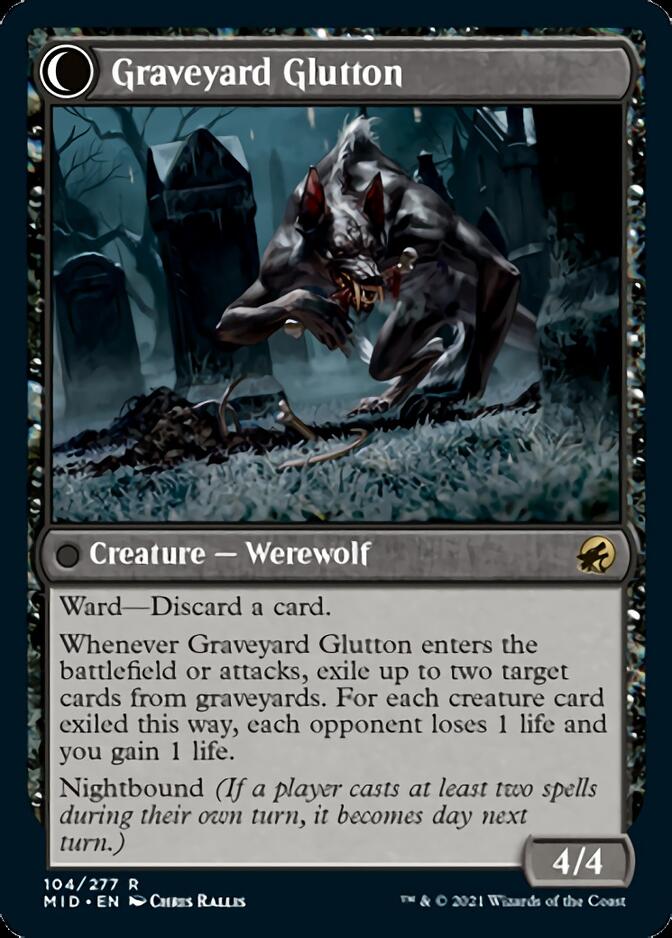 Graveyard Trespasser // Graveyard Glutton [Innistrad: Midnight Hunt] | Exor Games Summserside