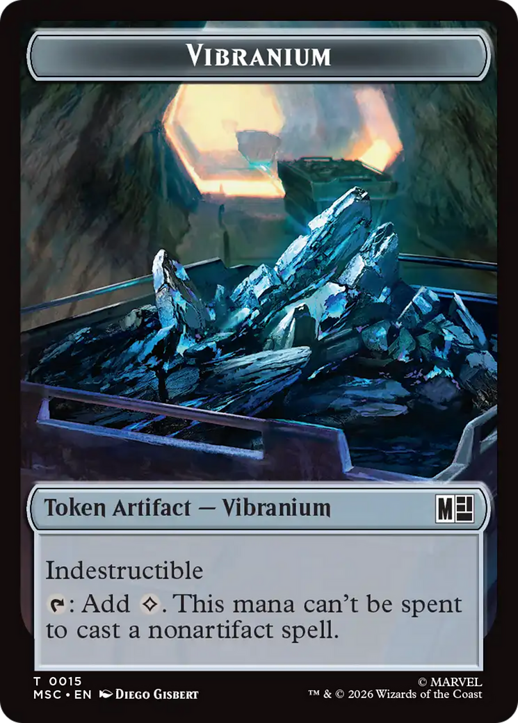 Ox // Vibranium Double-Sided Token [Marvel Super Heroes Commander Tokens] | Exor Games Summserside