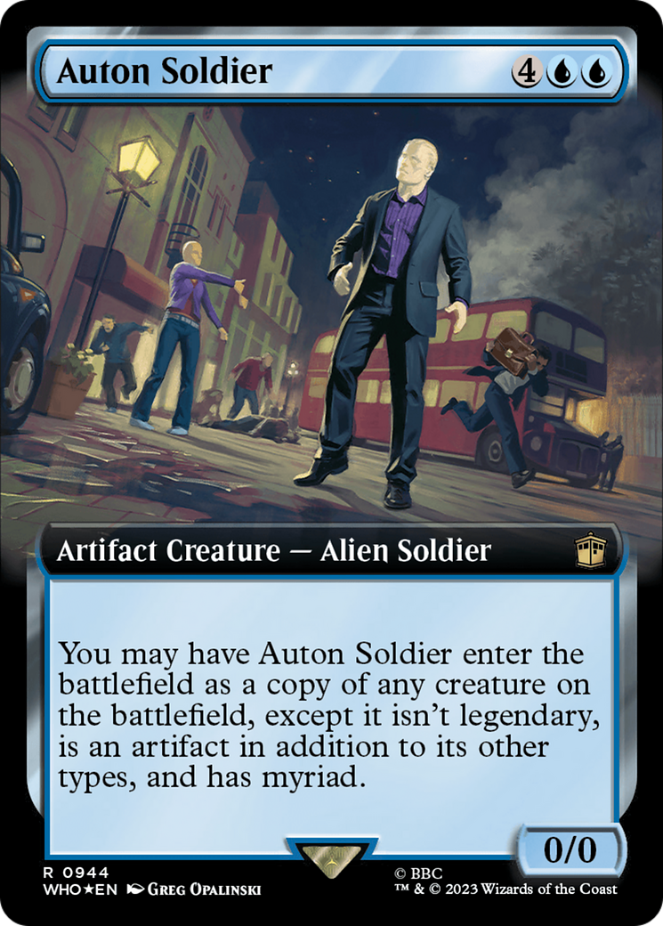 Auton Soldier (Extended Art) (Surge Foil) [Doctor Who] | Exor Games Summserside