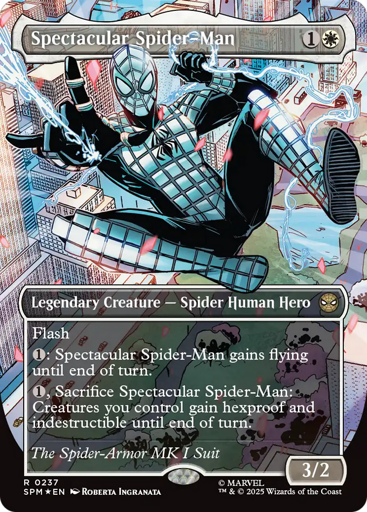 Spectacular Spider-Man (0237) (Borderless) (Textured Foil) [Marvel's Spider-Man] | Exor Games Summserside