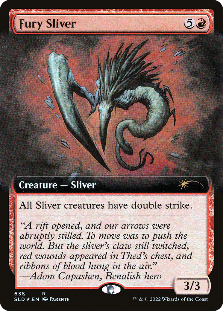 Fury Sliver (Extended Art) [Secret Lair Drop Promos] | Exor Games Summserside