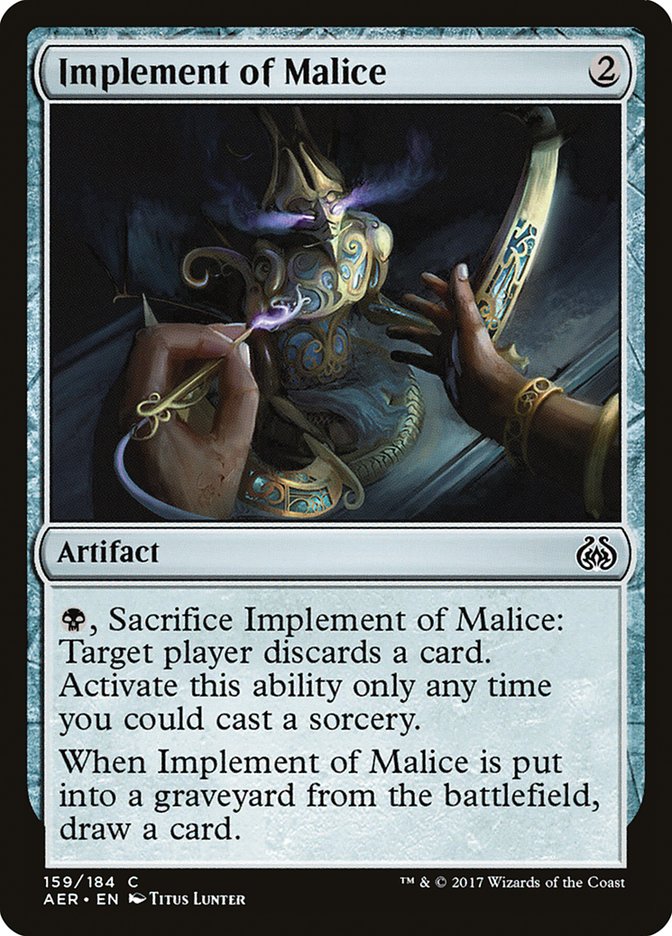 Implement of Malice [Aether Revolt] | Exor Games Summserside
