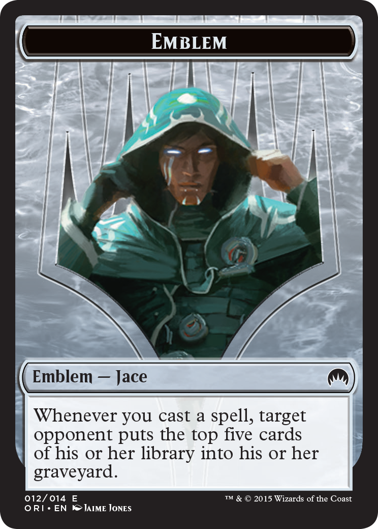 Pest // Jace, Telepath Unbound Emblem Double-Sided Token [Secret Lair: From Cute to Brute Tokens] | Exor Games Summserside