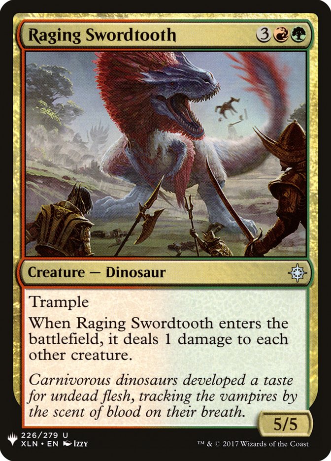 Raging Swordtooth [Mystery Booster] | Exor Games Summserside