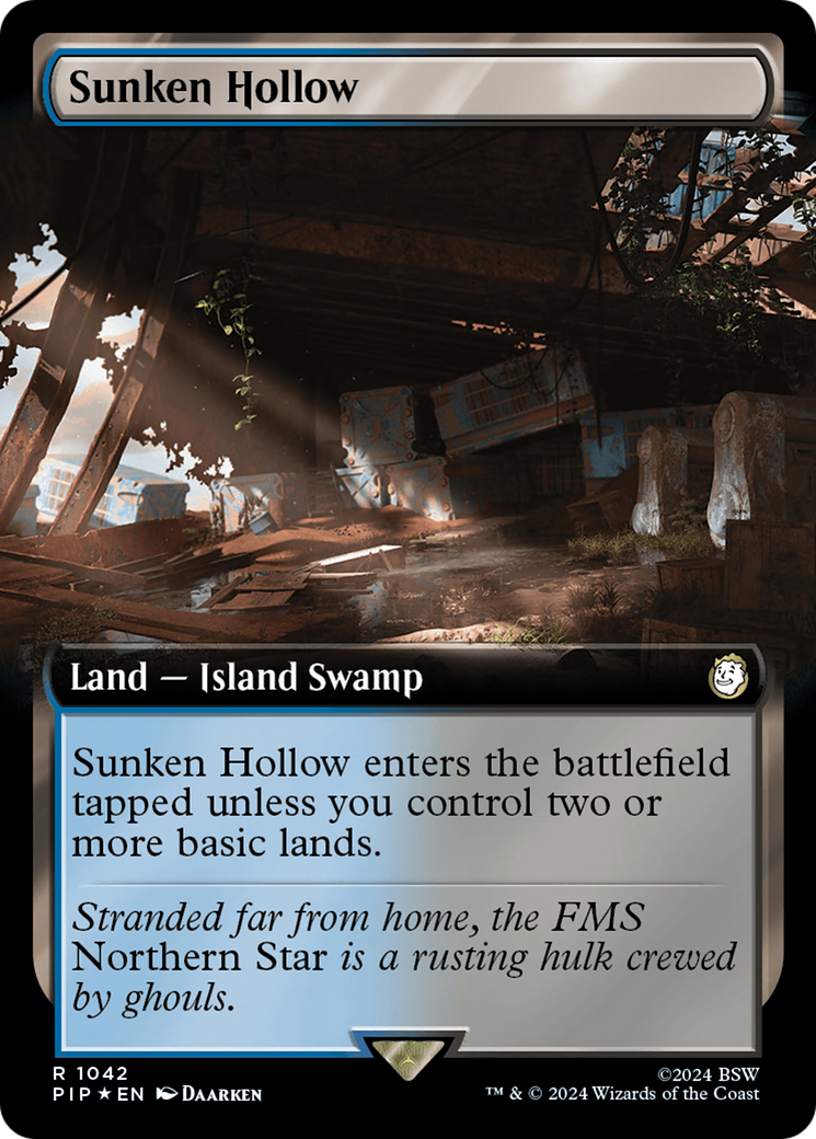 Sunken Hollow (Extended Art) (Surge Foil) [Fallout] | Exor Games Summserside