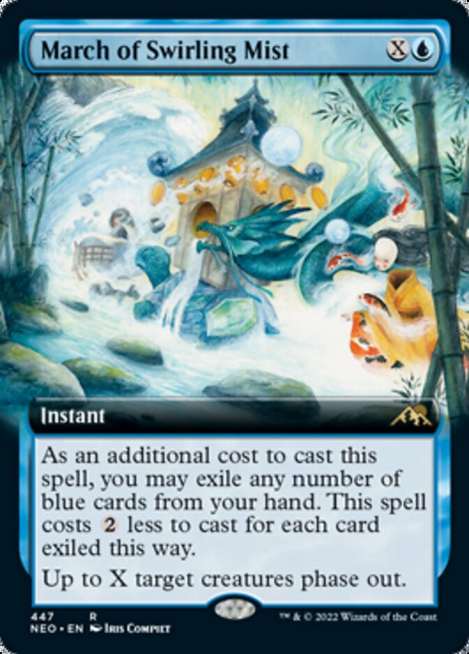 March of Swirling Mist (Extended Art) [Kamigawa: Neon Dynasty] | Exor Games Summserside
