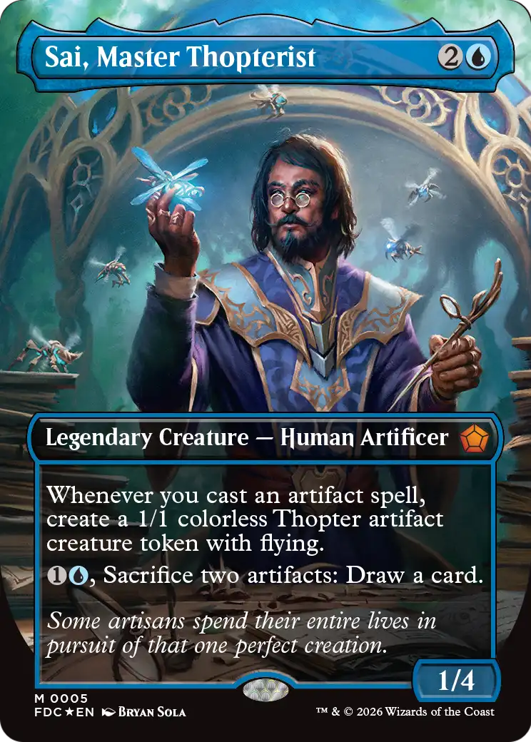 Sai, Master Thopterist (Borderless) [Foundations Commander] | Exor Games Summserside