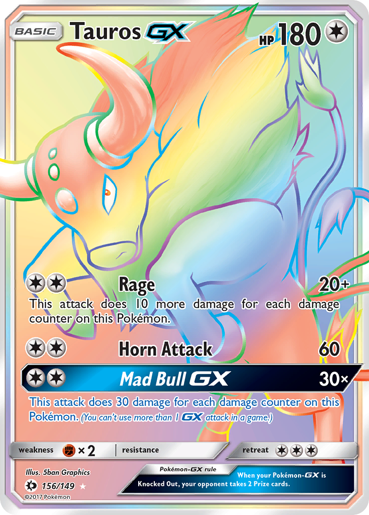 Tauros GX (156/149) [Sun & Moon: Base Set] | Exor Games Summserside