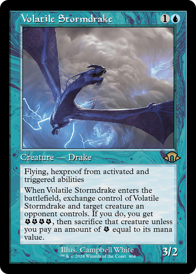 Volatile Stormdrake (Retro) [Modern Horizons 3] | Exor Games Summserside