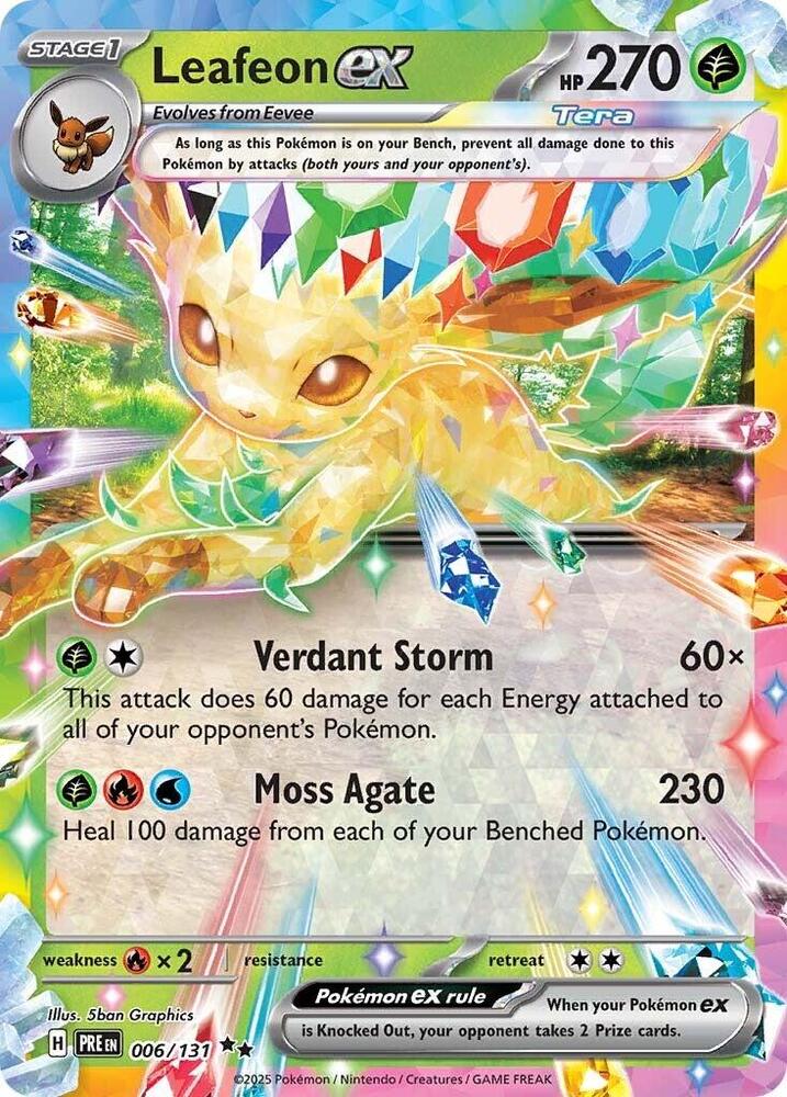 Leafeon ex (006/131) [Scarlet & Violet: Prismatic Evolutions] | Exor Games Summserside