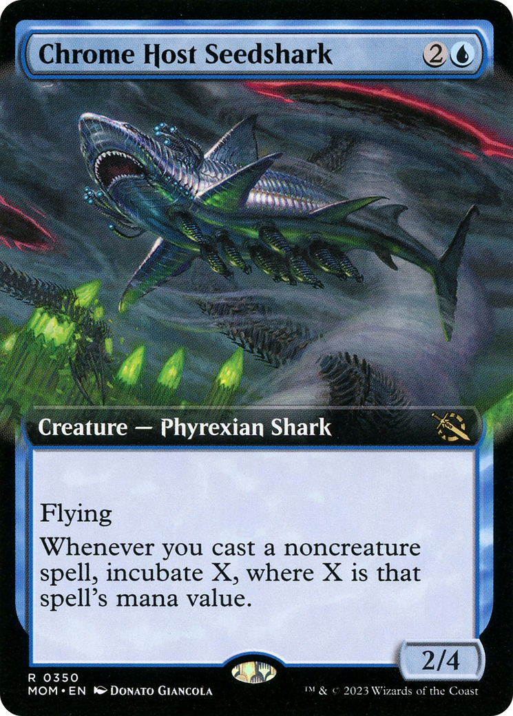 Chrome Host Seedshark (Extended Art) [March of the Machine] | Exor Games Summserside