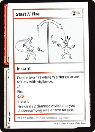 Start // Fire (2021 Edition) [Mystery Booster Playtest Cards] | Exor Games Summserside