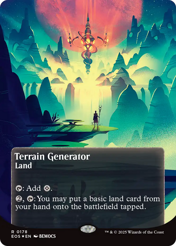 Terrain Generator (0178) (Borderless) (Galaxy Foil) [Edge of Eternities: Stellar Sights] | Exor Games Summserside