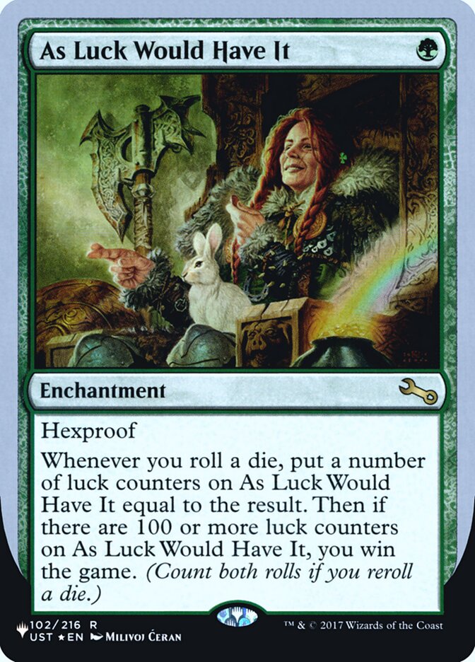 As Luck Would Have It (Unfinity Foil Edition) [The List] | Exor Games Summserside