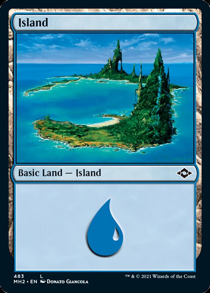 Island (483) (Foil Etched) [Modern Horizons 2] | Exor Games Summserside