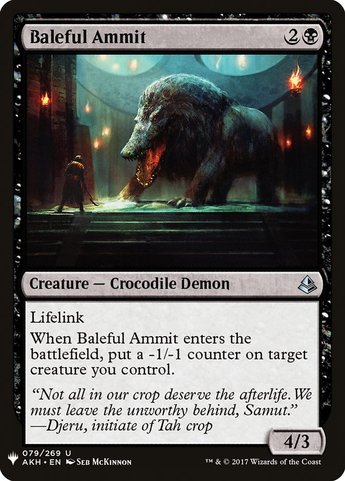 Baleful Ammit [Mystery Booster] | Exor Games Summserside