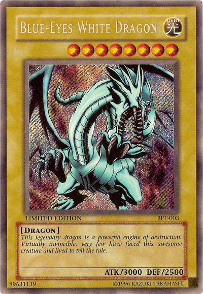 Blue-Eyes White Dragon [BPT-003] Secret Rare | Exor Games Summserside