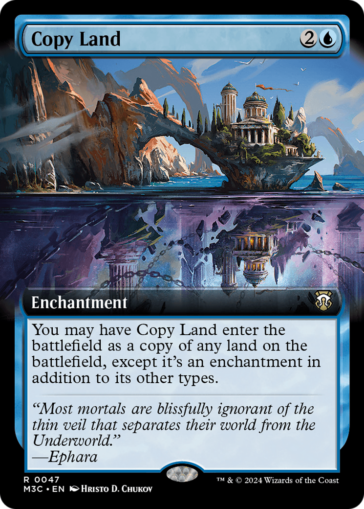 Copy Land (Extended Art) [Modern Horizons 3 Commander] | Exor Games Summserside