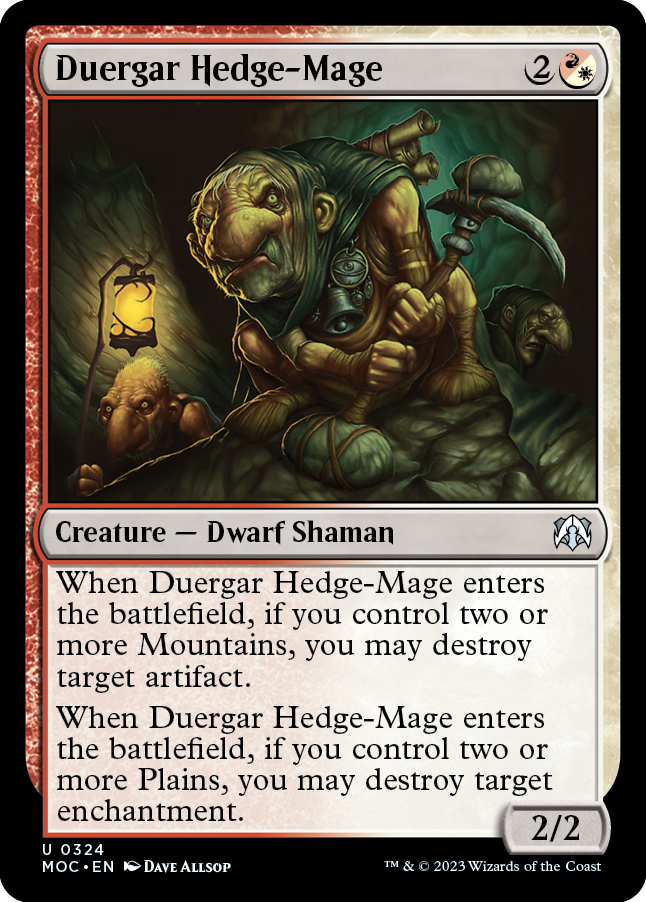 Duergar Hedge-Mage [March of the Machine Commander] | Exor Games Summserside