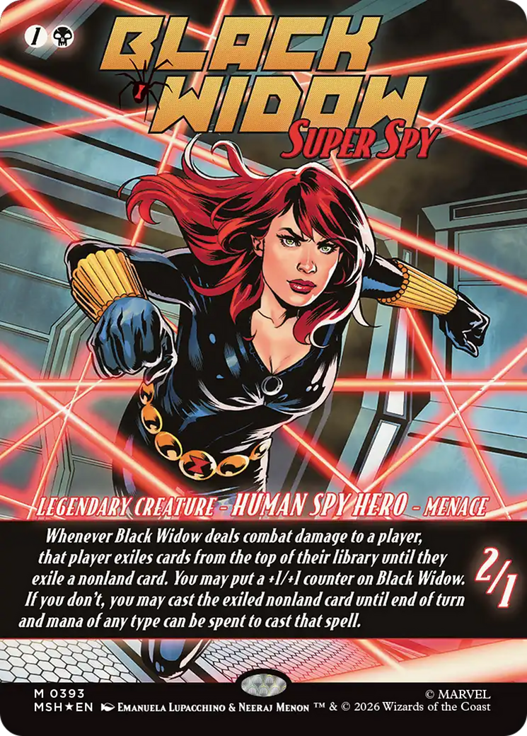 Black Widow, Super Spy (Borderless) (0393) [Marvel Super Heroes] | Exor Games Summserside