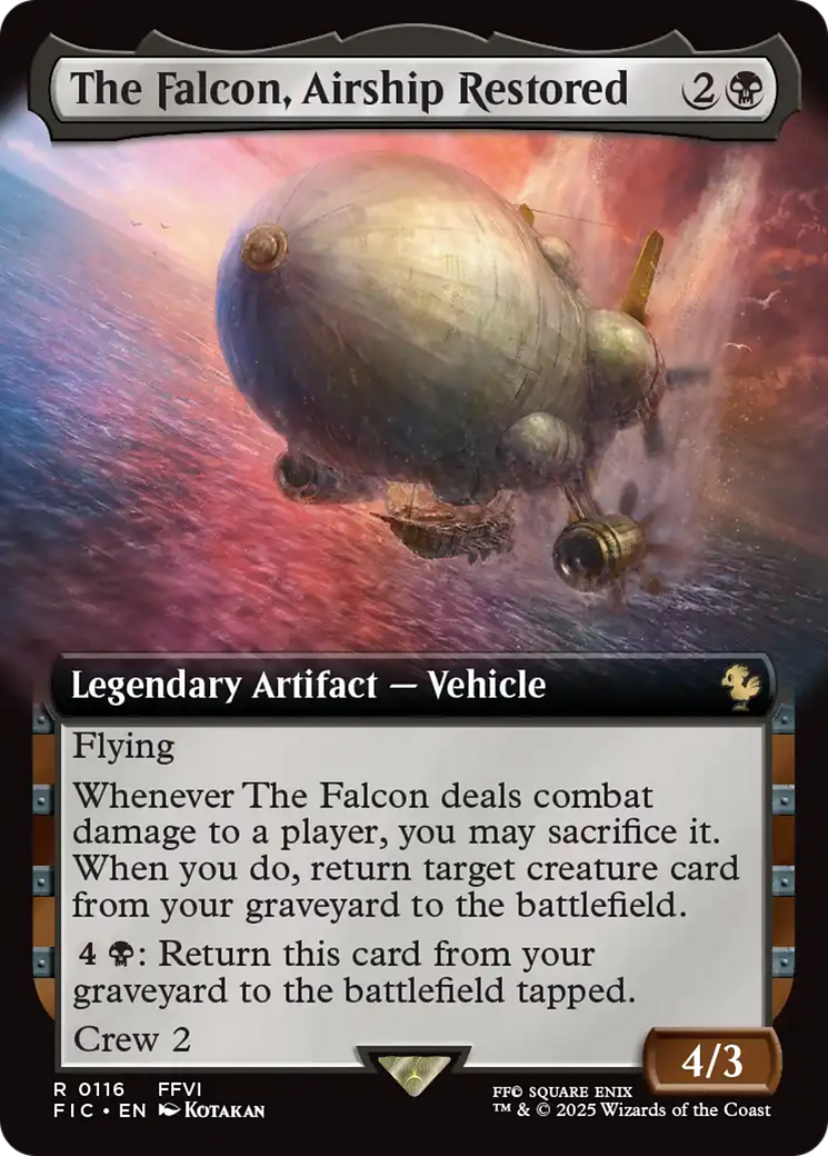 The Falcon, Airship Restored (Extended Art) [FINAL FANTASY Commander] | Exor Games Summserside