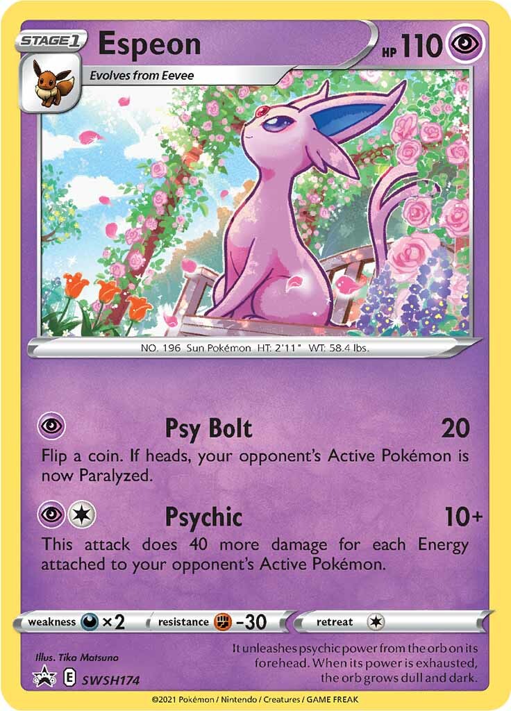 Espeon (SWSH174) [Sword & Shield: Black Star Promos] | Exor Games Summserside