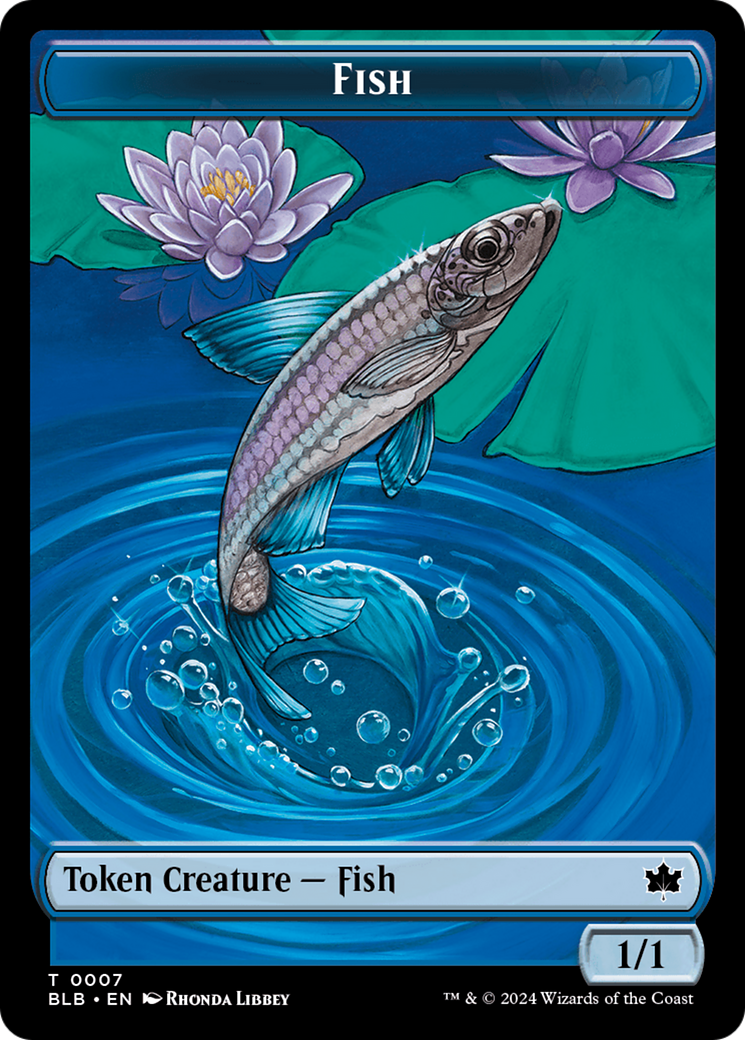 Fish (BLB) // Treasure (MH3) Double-Sided Token [The List] | Exor Games Summserside