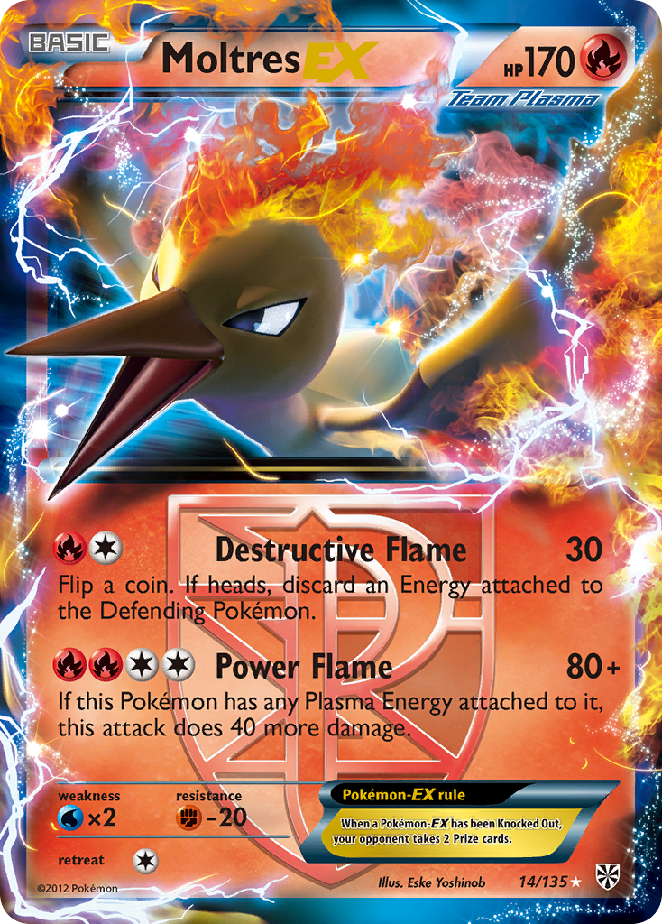 Moltres EX (14/135) [Black & White: Plasma Storm] | Exor Games Summserside