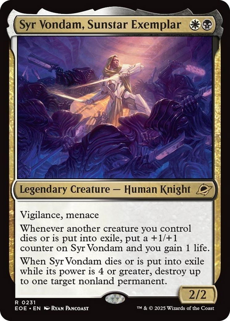 Syr Vondam, Sunstar Exemplar [Edge of Eternities] | Exor Games Summserside