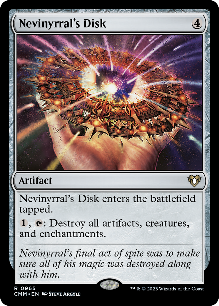 Nevinyrral's Disk [Commander Masters] | Exor Games Summserside