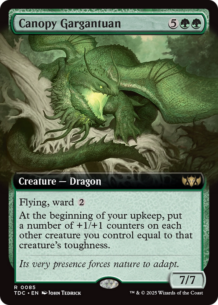 Canopy Gargantuan (Extended Art) [Tarkir: Dragonstorm Commander] | Exor Games Summserside