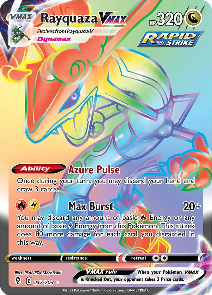 Rayquaza VMAX (217/203) [Sword & Shield: Evolving Skies] | Exor Games Summserside