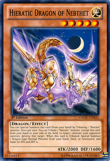 Hieratic Dragon of Nebthet [GAOV-EN021] Common | Exor Games Summserside