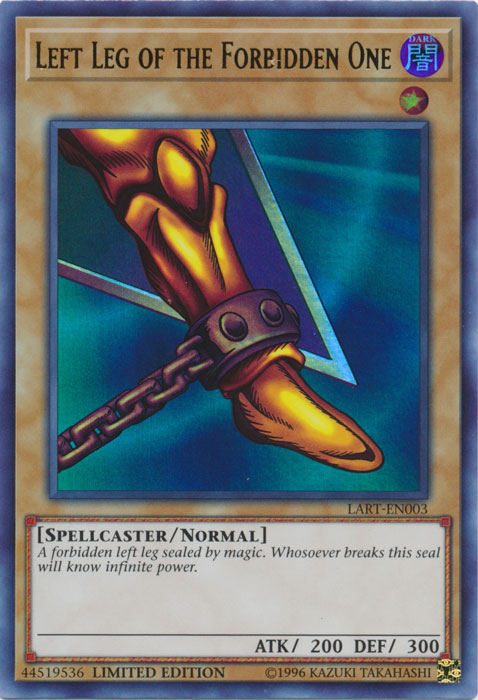 Left Leg of the Forbidden One [LART-EN003] Ultra Rare | Exor Games Summserside