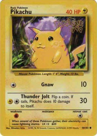 Pikachu (58/102) (PokeTour 1999 Promo) [Miscellaneous Cards] | Exor Games Summserside